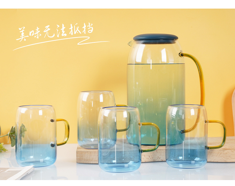 家用云石壶玻璃耐热高温凉白开水杯茶壶套装大容量北欧加厚冷水壶详情8