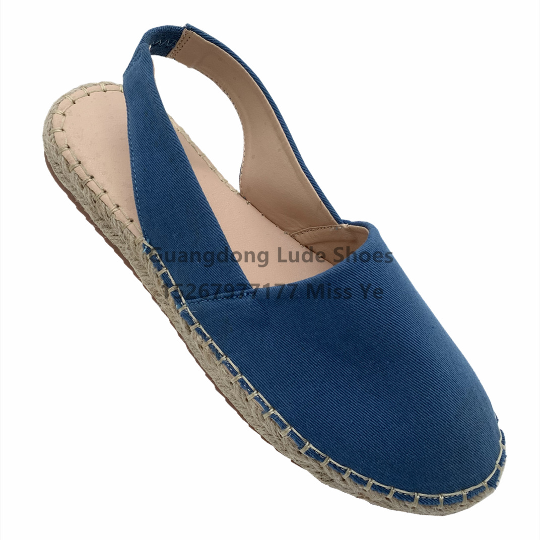 Foreign Trade Single Shoes Women Fashion Casual Simple Single Shoes Guangzhou Women's Shoes Craft Shoes Increase Straw Knitting Single Shoes Lazy People Item Picture