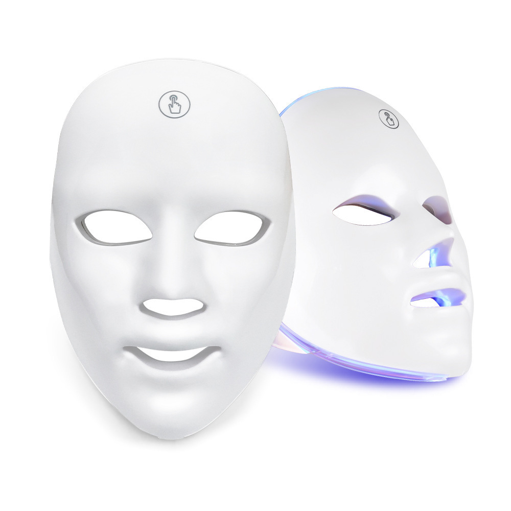 Foreign trade cross-border LED seven-color light touch control beauty mask, photon skin rejuvenation device, facial home beauty device Application Scenario