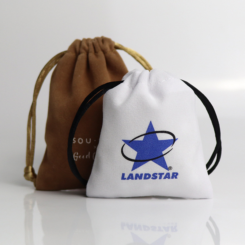 Wholesale deerskin velvet bags, wireless headphones, dust-proof storage, drawstring drawstring bags, gifts, eco-friendly drawstring cloth bags