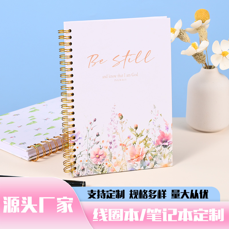 跨境A5线圈本定制卡通可爱小学生笔记本加厚精装随身记事本子批发