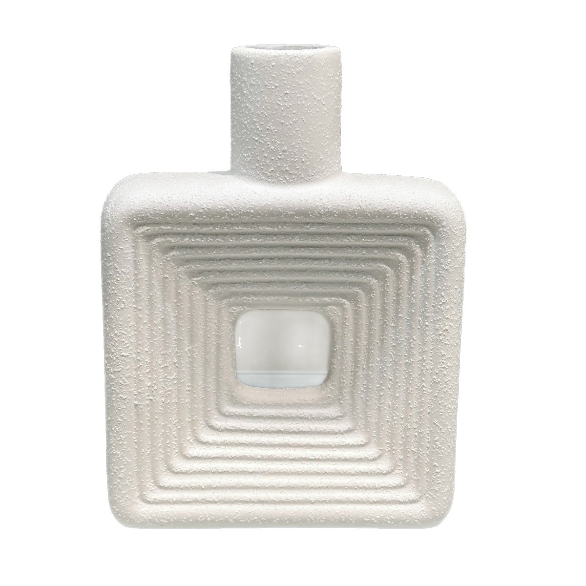 Nordic light luxury white plain vase, Ins-style creative flower arrangement and decorative piece, simple European style Item Picture