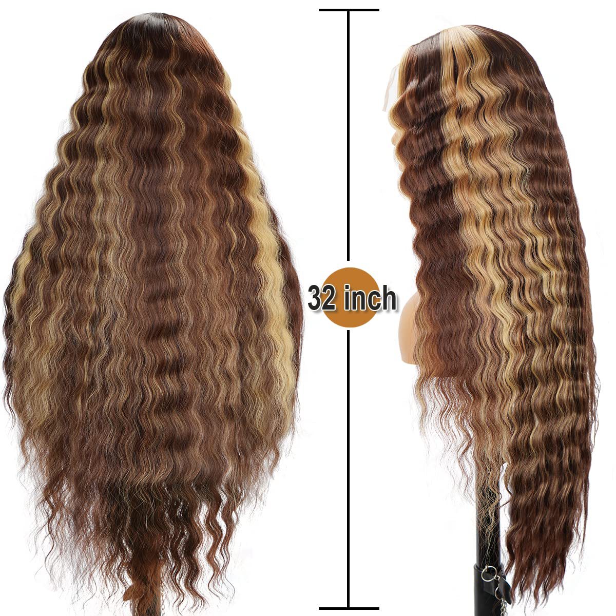 ملكة جمال أوروبا والولايات المتحدة تقسيم الشعر المستعار الطويل Leace Wigs من مصدر Newlook Application Scenario