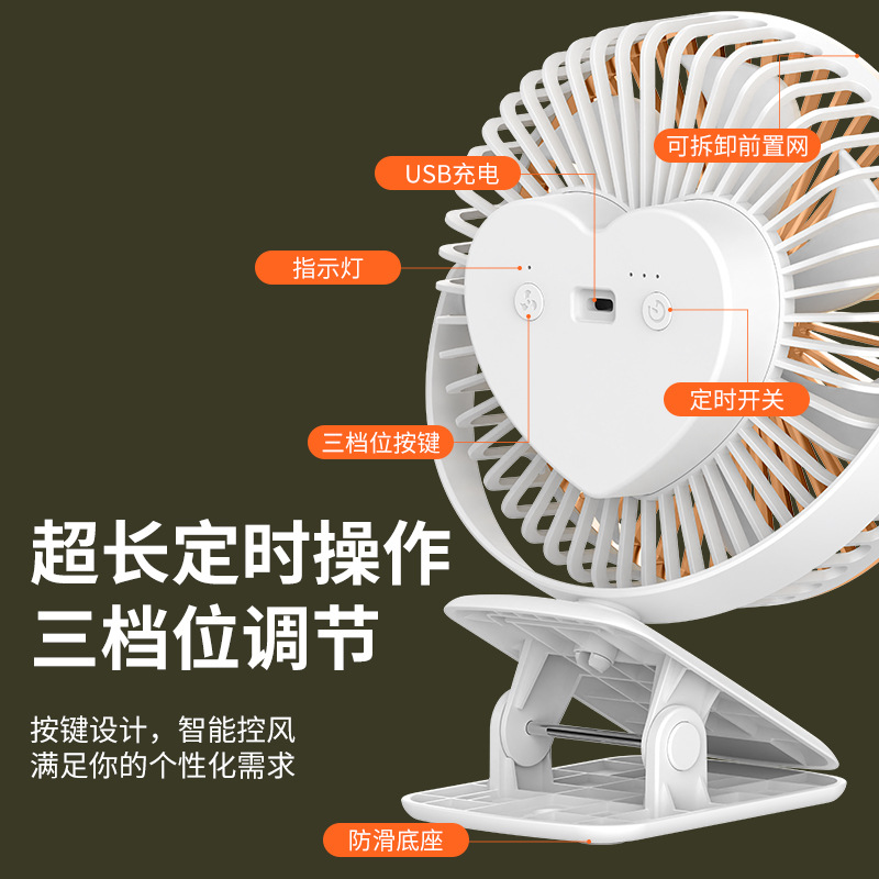 2023 New USB Aroma diffuser with Timed clip fan for student dormitories, portable office fan for student dormitories Specification image
