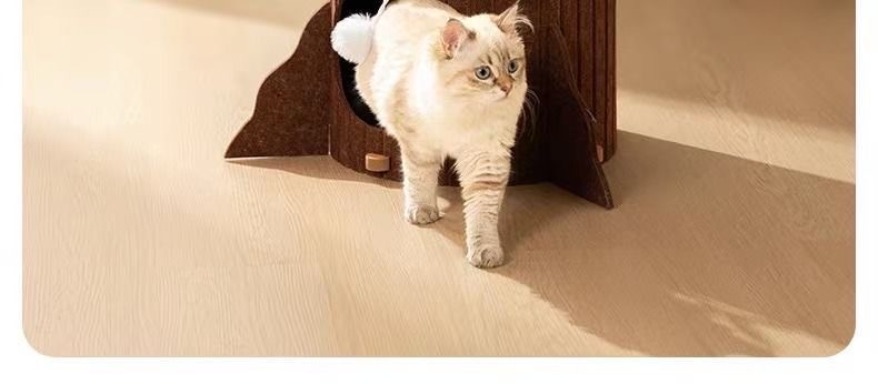 多层猫爬架猫窝一体猫咪树洞双层四季通用多猫家庭毛毡板幼猫别墅详情10