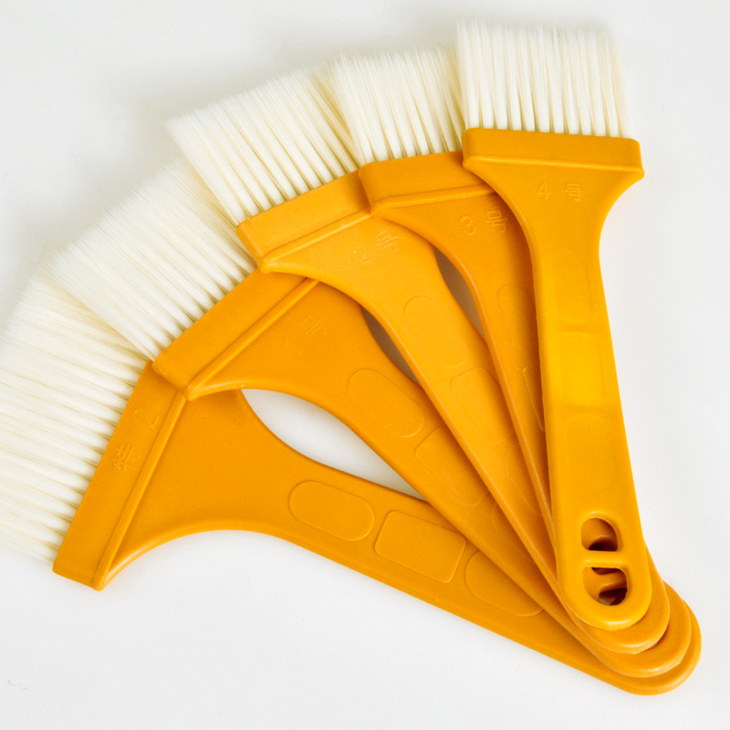 Wholesale Plastic Board Brush Brush Gray Brush Barbecue Brush Plastic Handle Silk Brush Thin Handle Dust Removal Keyboard Brush details Picture