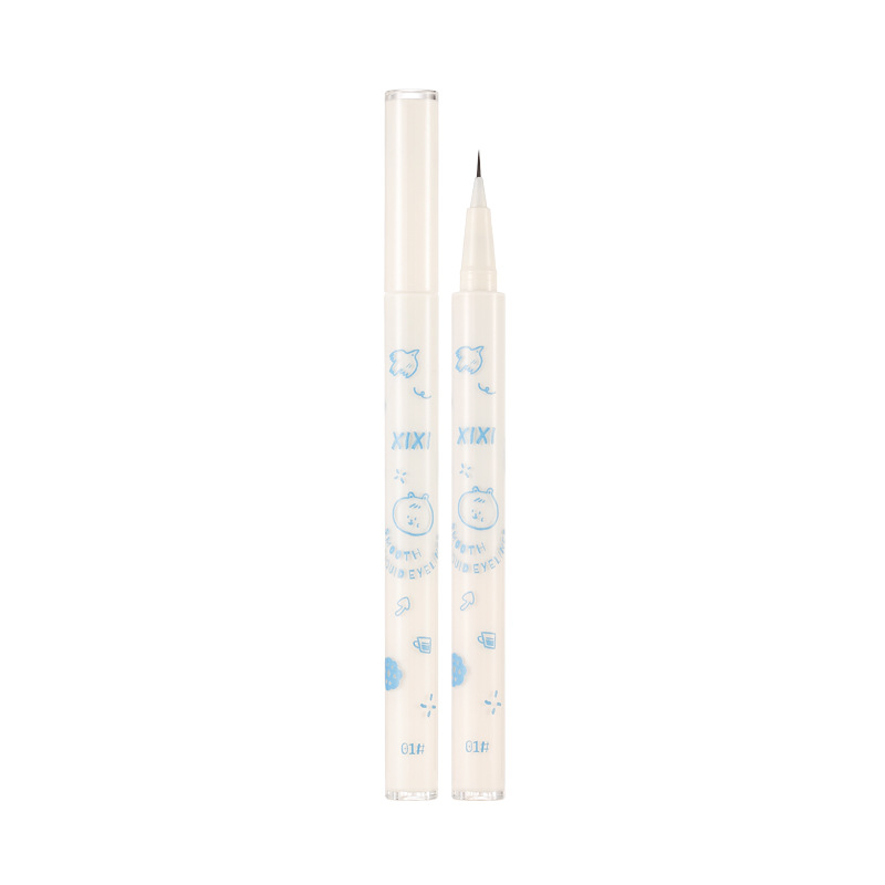 Xixi Bear Soft Crepe Smooth Eyeliner Very Fine Non-Smudging Natural Silky Outline To Easy To Use Color Item Picture