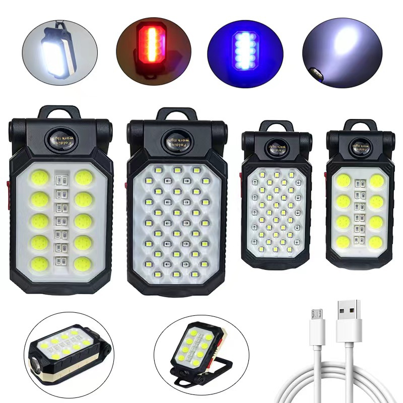 New Cob Work Light Usb Charging T6+Led Work Light With Magnet Hook Power Display Emergency Flashlight Application Scenario