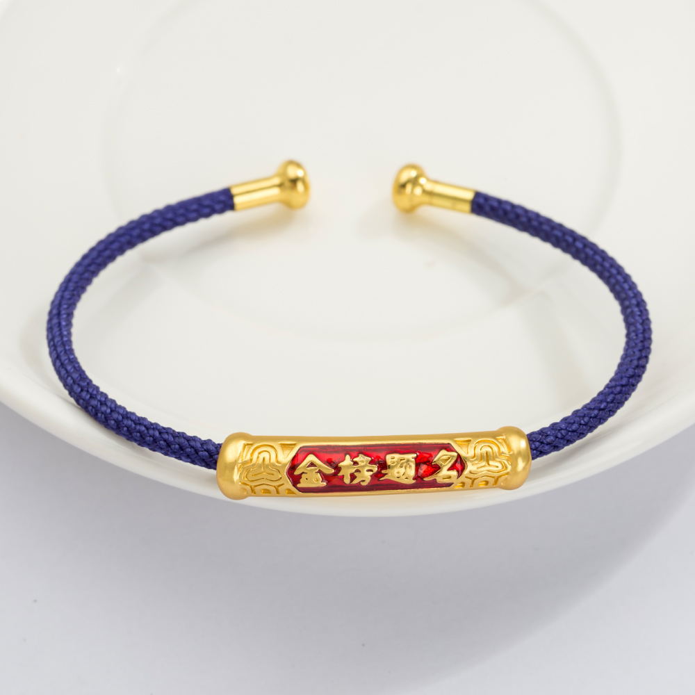 Ancient-style sand gold blue diy jewelry, top of the golden list, bent tube handcrafted beaded bracelet, necklace and other accessories wholesale Application Scenario