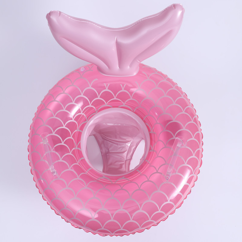 Off-The-Shelf Cross-Border Instagram Children's Swimming Ring Baby Seat Ring Mermaid With Handlepockets Baby Seat Ring Inflatable