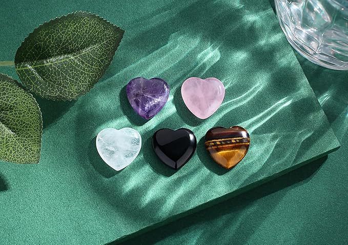 跨境爆款桃心爱心水晶2cm心形天然石批发水晶diy饰品配件掌心石详情10