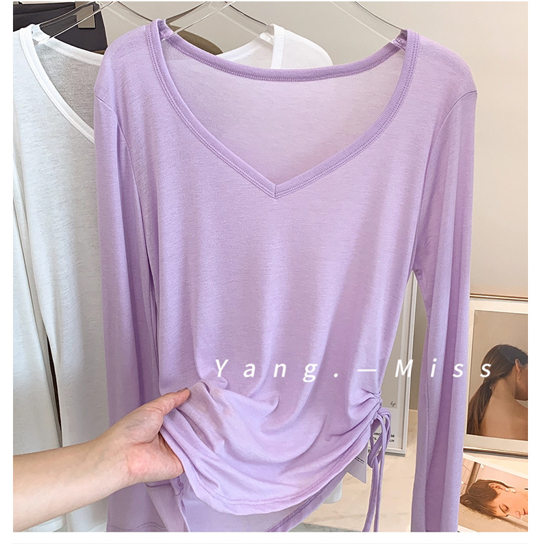 举重妖精夏季防晒罩衫女慵懒风薄款运动瑜伽服宽松遮屁股服装展示道具详情22