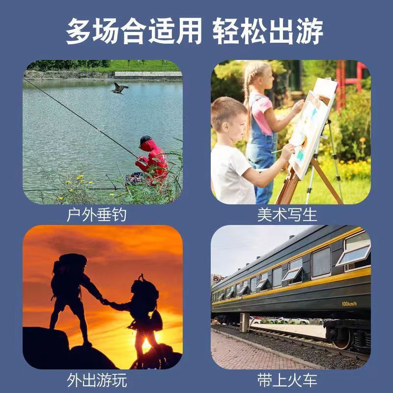 Outdoor folding stools, fishing chairs, camping fishing chairs, portable leisure sitting chairs, art leisure fishing chairs Application Scenario