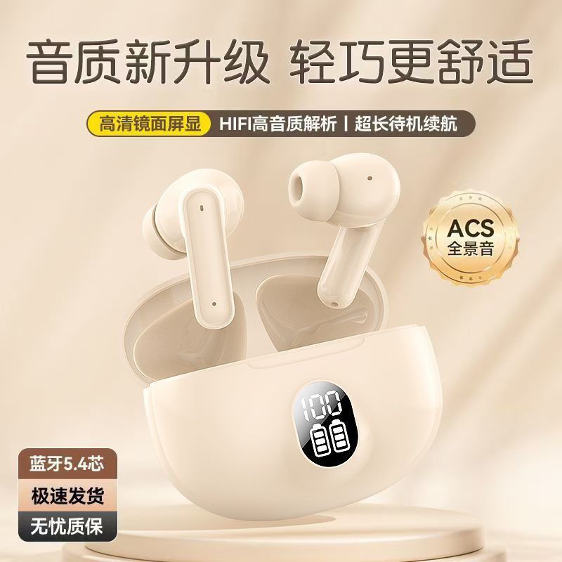 【 Domestic E-commerce Quality 】2025 new in-ear wireless sports noise-cancelling Bluetooth headphones with high sound quality Specification image