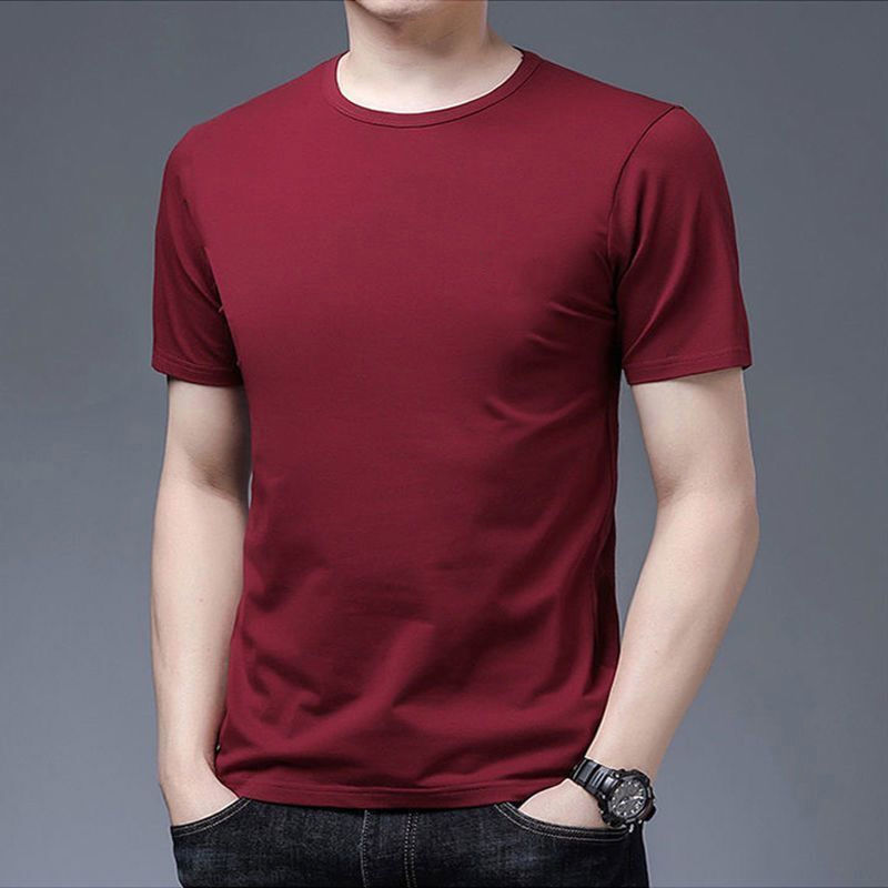 2022 Summer Men's short-sleeved T-shirts, teenagers' half-sleeved body T-shirts, summer base layer T-shirts, plate-size men's undershirt details Picture