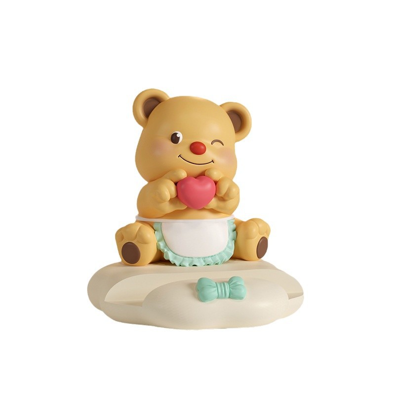 Cartoon cute pet Butter Bear, mobile phone stand, flat support frame, lazy person's TV series watching desk, office desk decoration gift Item Picture