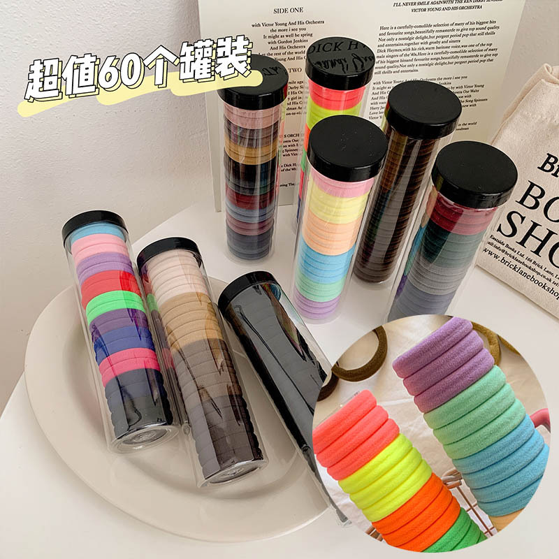 20 canned hair tie headbands, a simple and basic style for women on Instagram, with a forest-style durable hair accessory