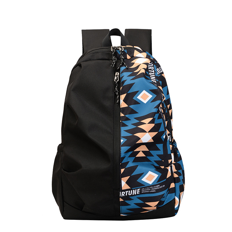 Chengko hombre y mujer mismo estilo mochila nueva moda patchwork deportes al aire libre viaje fitness mochila bolsa de computadora Item Picture