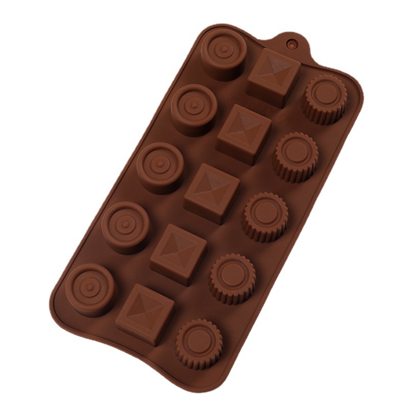 DIY baking molds, heart-shaped silicone chocolate molds, high-temperature resistant silicone jelly pudding, factory direct sales Item Picture