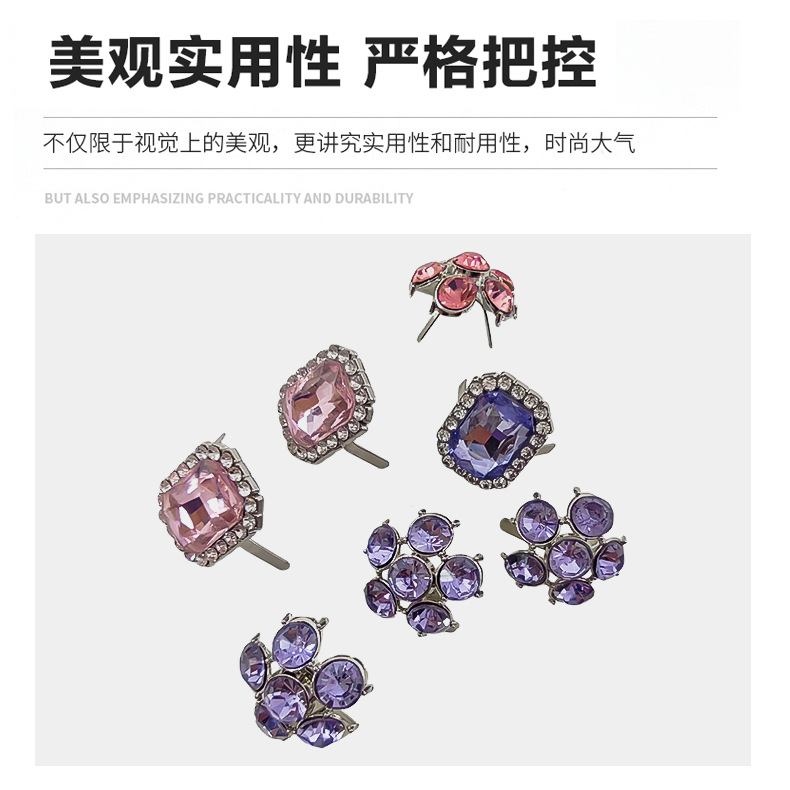 平底玻璃钻/水钻/水钻尖底/装饰袖扣/手缝钻水晶细节图