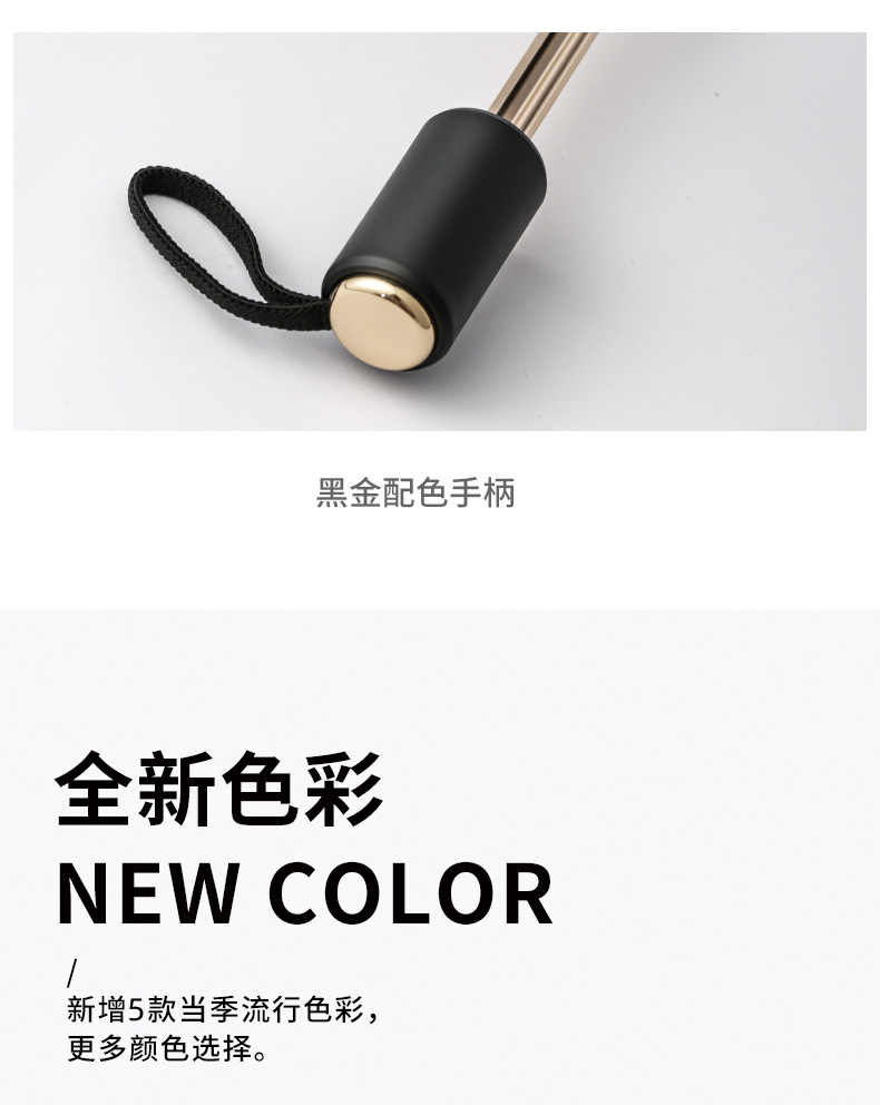 现货三折双层钛银遮阳伞女防晒防紫外线加固抗风雨伞纯色太阳伞详情20