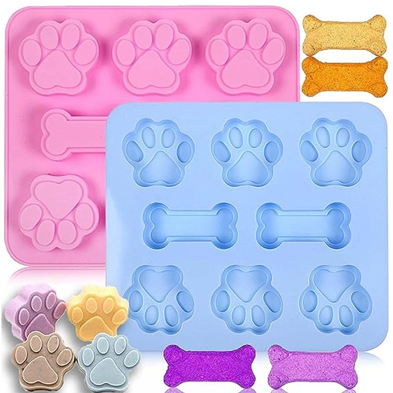 Baby Food Cake Mold Food Grade Silicone Heat Resistant Baby Rice Cake Sausage Tool Cat Claw Bone Mold