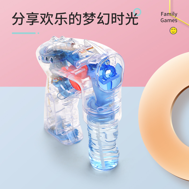 Factory direct sales of transparent fully automatic space bubble guns, summer children's toys details Picture
