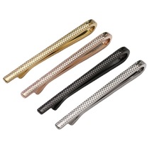 EBAY Amazon simple Korean thin tie clip male groom wedding professional security copper gold formal tie clip