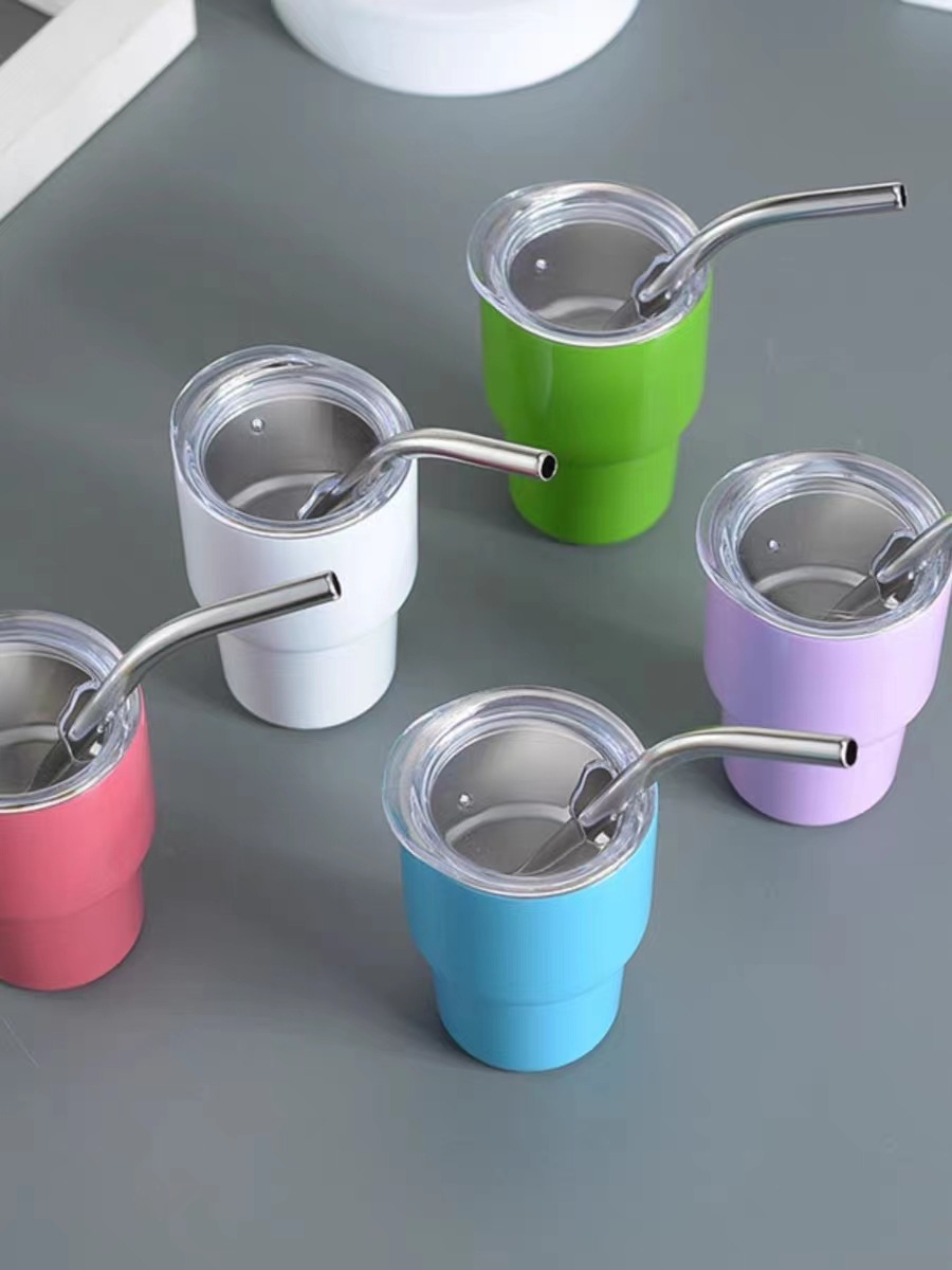 New 304 stainless steel 2oz mini car cup, small coffee cup, spirits cup and popular straw cup for cross-border trade Application Scenario