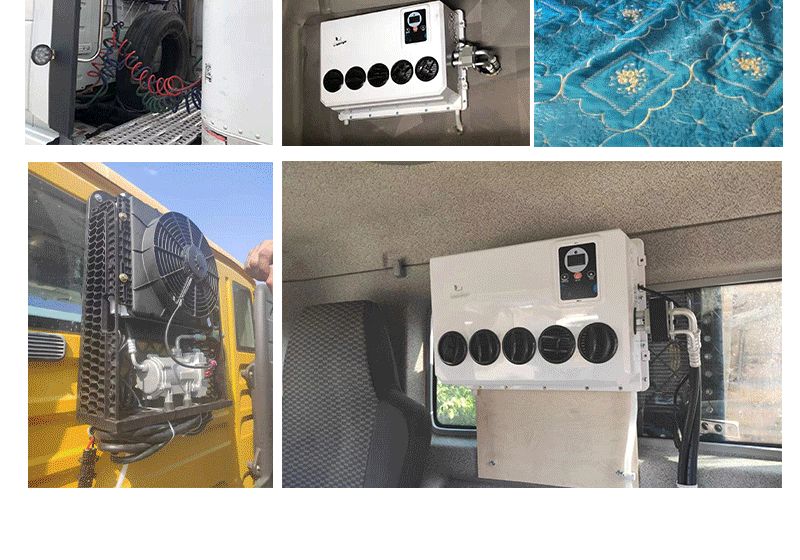 源头工厂汽车空调12v24v立式分体机电动冷暖变频车载房车驻车空调详情14