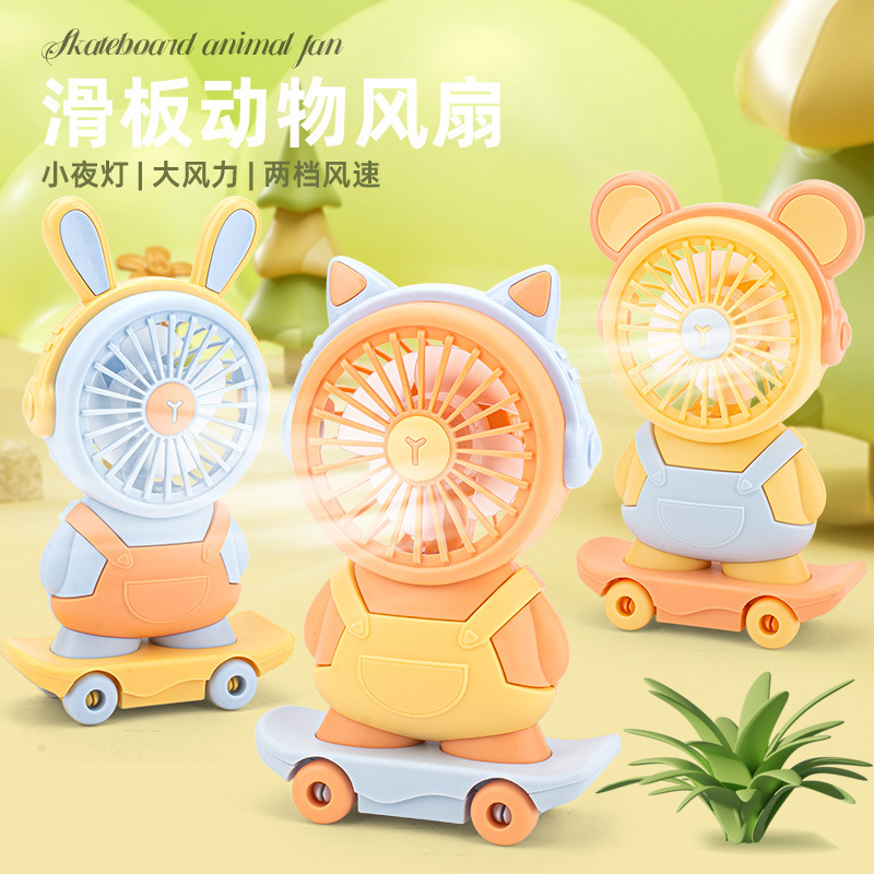 Nuevo moe ply scooter ventilador de mesa con luz nocturna