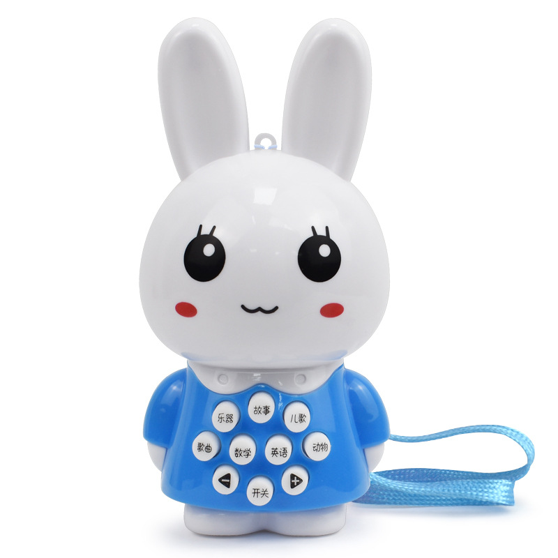 New mini rabbit multi-functional story machine, light and music, children's early education and educational toy learning machine Item Picture