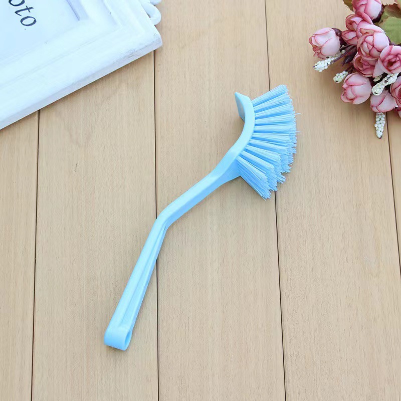 Long-handled pot brush, kitchen wall-mounted pot brush, solid color pot brush, cleaning brush, plastic pot brush, dishwashing brush