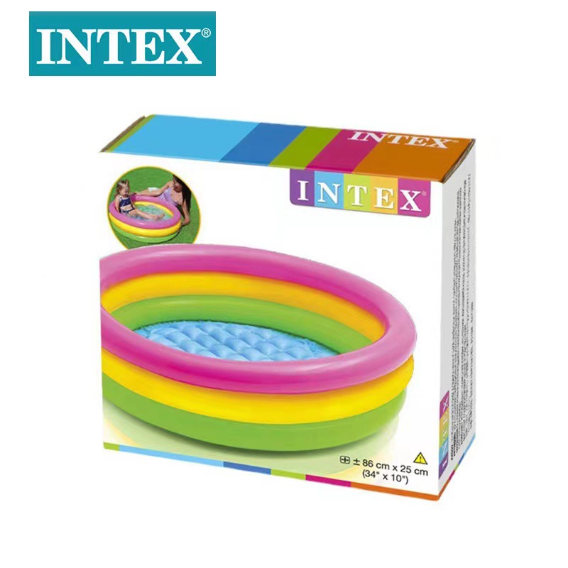 intex 57104 Cross-border Special Children's Water Play Pool, Children's toy storage Pool, Three-color water pool Application Scenario