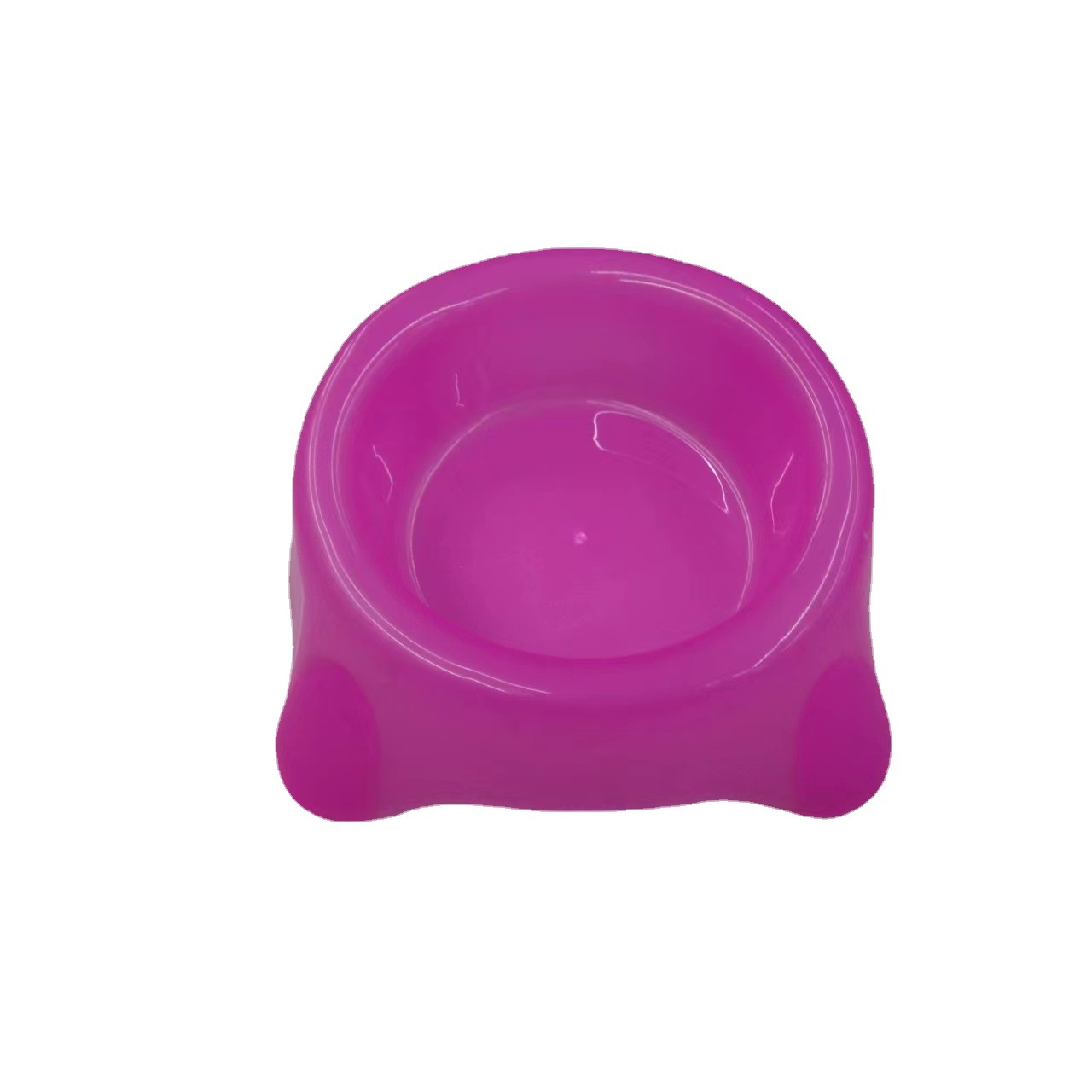 High-quality plastic dog feeding bowls for pets, colorful anti-knock trapezoidal square bowls for cats, pet feeding bowls Item Picture
