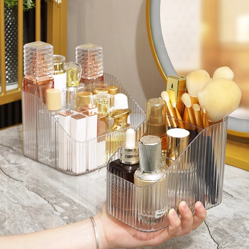 Desktop Storage Box Cosmetics Division Box Bedroom Dormitory Plastic Storage Box Item Classification Helper details Picture