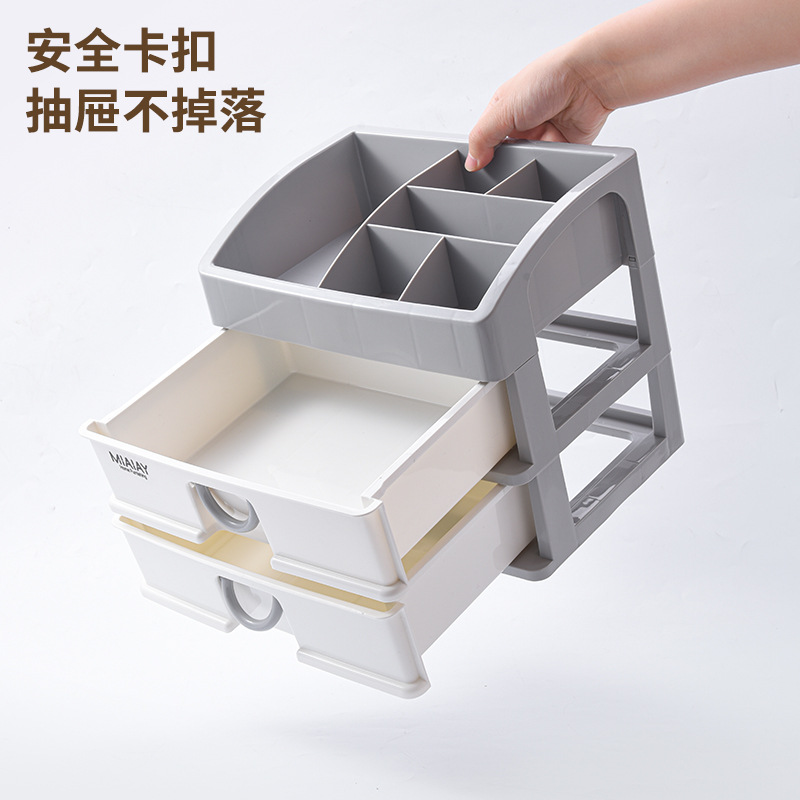 G9 Desktop miscellaneous storage box, jewelry and cosmetics storage box, multi-layer drawer type plastic dressing rack storage cabinet Application Scenario