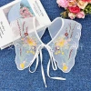 Embroidery, lace, women's shirts, sweaters, versatile collars, clothing accessories Item Picture