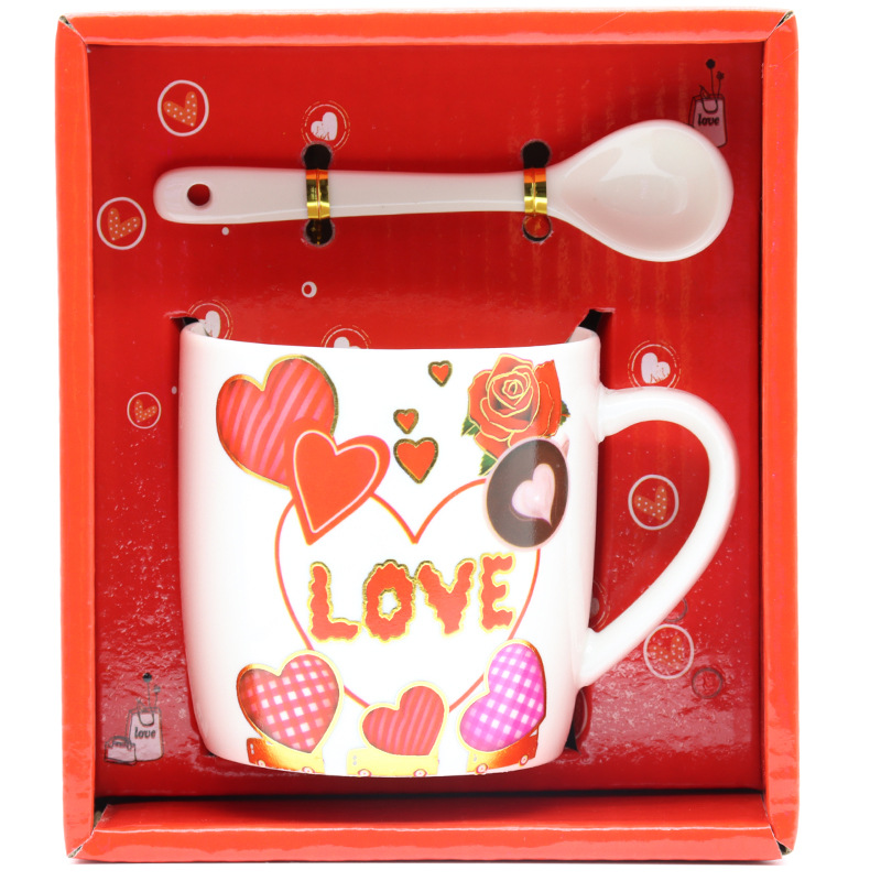 LOVE字母/陶瓷咖啡杯/情侣礼物产品图