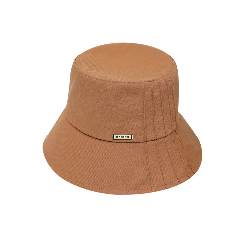 The 2022 new hat pure cotton short brim Fisherman's hat sunshade sunscreen basin hat go with everything beach sun hat woman summer Item Picture