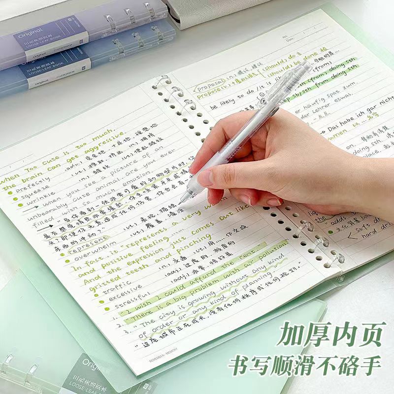 透明手账/六寸明信片收纳册内页/活页本皮/线圈活页本/动漫文创本细节图