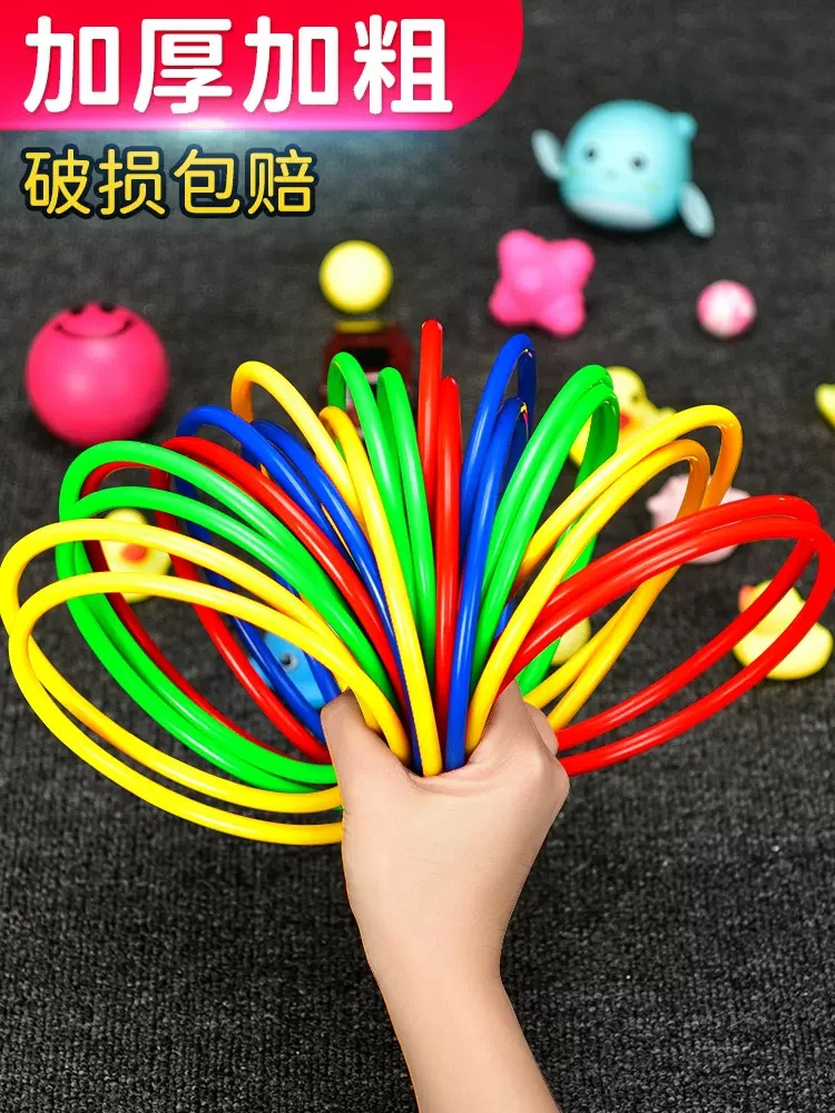 Set rings toys night market stalls children's rings ground stalls supply game plastic rings props rings full figure