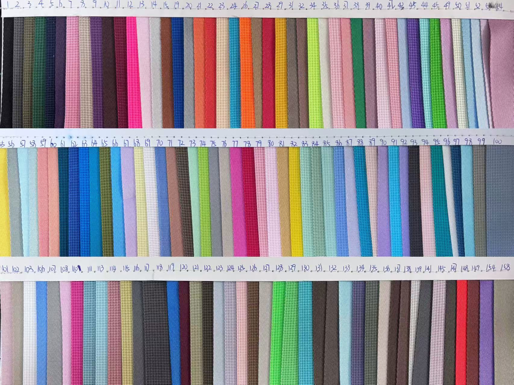 厂家直销彩色尼龙带 仿尼龙密纹美国纹人纹织带 彩色汽车安全带详情1