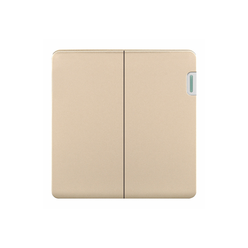S6 Gold Big Panel Socket Switch Wholesale 86 Panel Five-Hole Wholesale Southeast Asia, Middle East And Africa Exports Item Picture