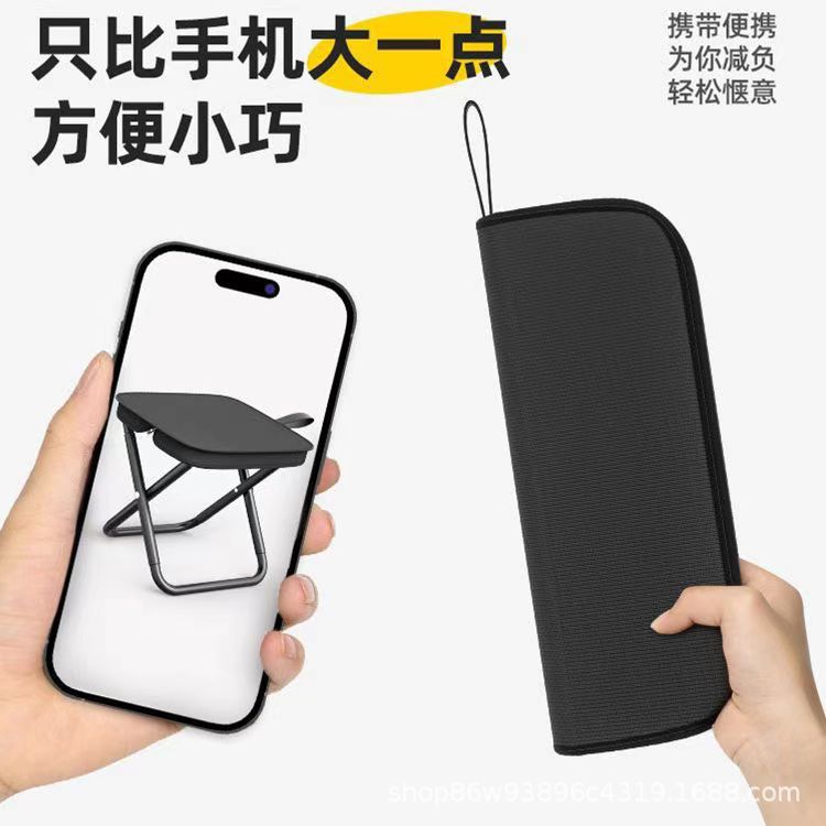 كرسي التخييم في النزهة، كرسي مقوش صغير قابل للطي Specification image