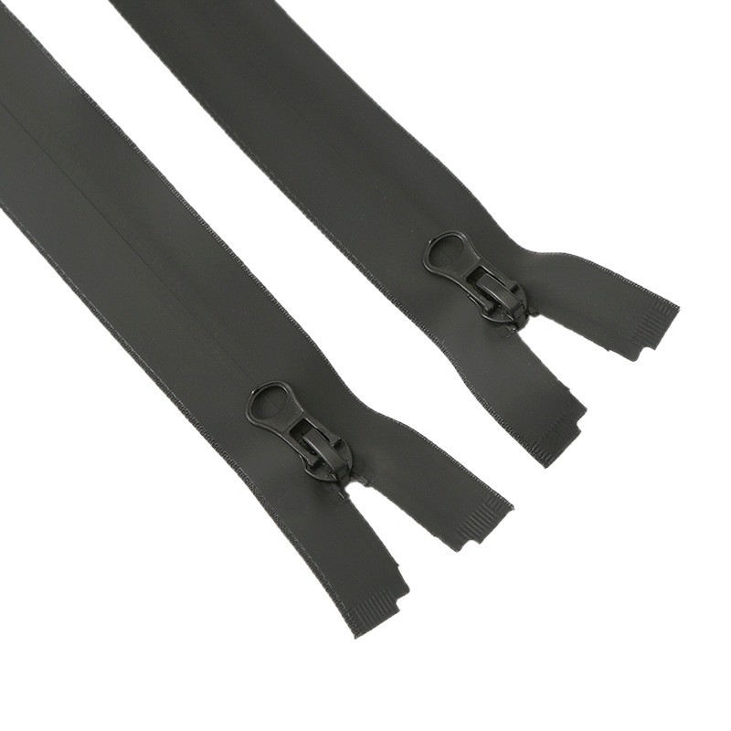 拉链/珍珠拉头/铆钉/拉头/皮革拉片白底实物图