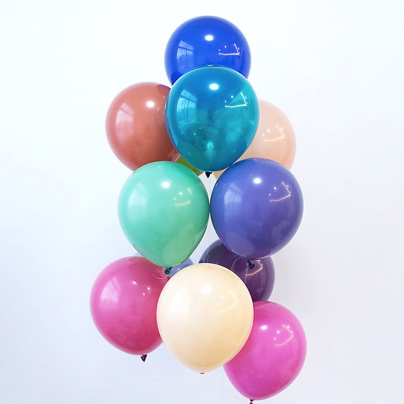 Haolin 10-inch 2.2-inch anti-haze haze balloon, green bean paste color latex balloon birthday decoration and arrangement Application Scenario