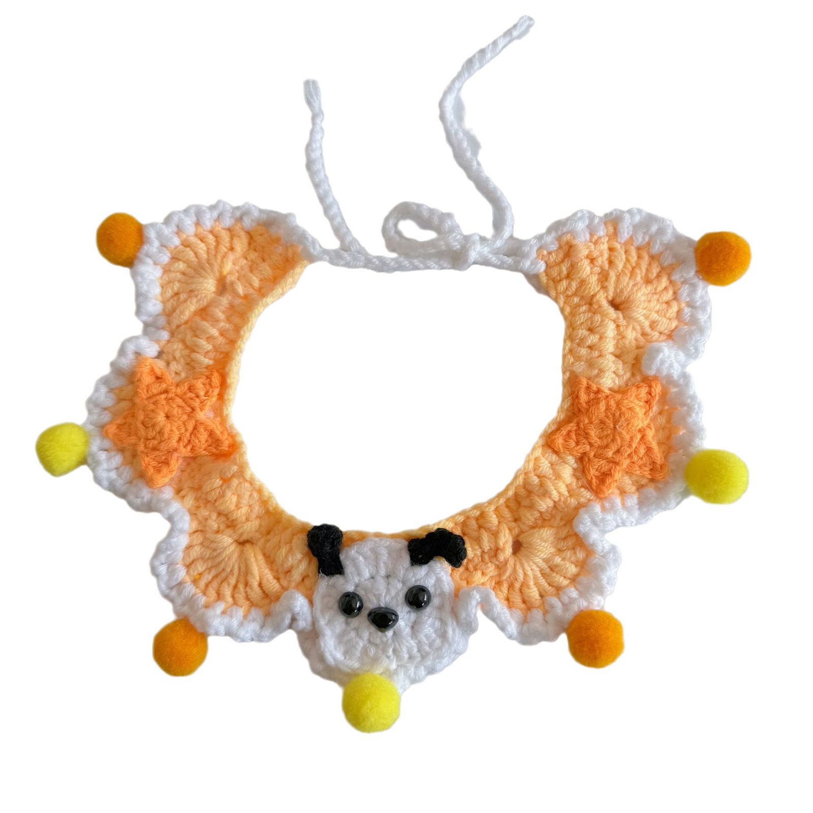 Pet hand-woven necklaces, cute cat knitted necklaces, kitten neck rings, small dog neck decorations Item Picture