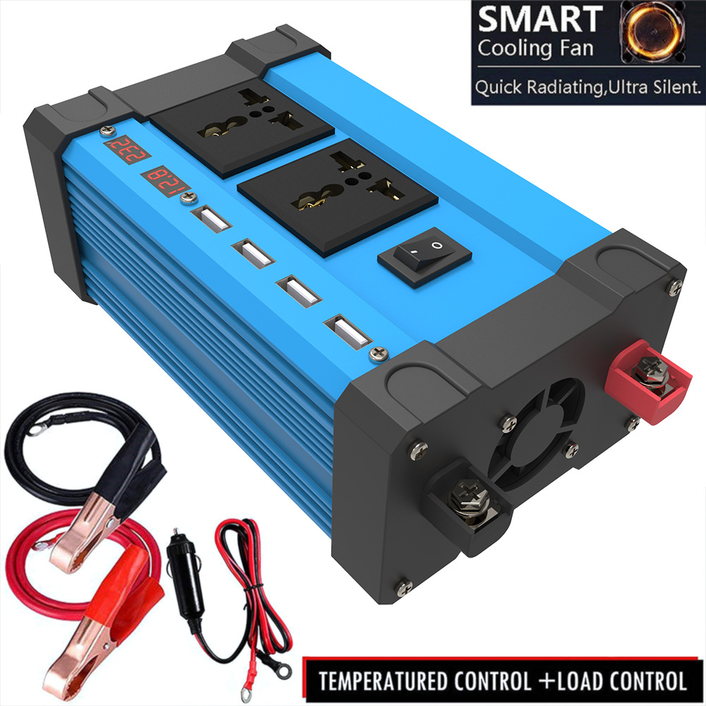Inverter 300W cross-border converter 12V to 220V110V smart LCD dual display 4USB4.2A fast charging pic 9