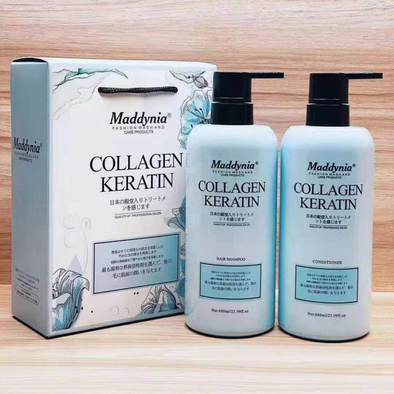 外单Collagen Keratin头发护理控油去屑清爽蓬松洗发套装改善毛躁详情图2